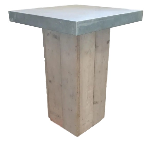 Statafel Steigerhout met Zinkenblad